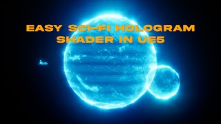 Create a scifi HOLOGRAM material shader in Unreal Engine 5 FREE download [upl. by Lenox]