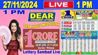 Nagaland Lottery Sambad Live 1pm 27112024  Lottery Live [upl. by Llerdnod834]