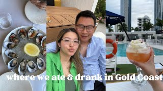 GOLD COAST VLOG  part 1 la luna dining cali beach club airbnb house tour [upl. by Knorring]