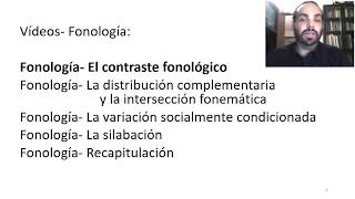 Fonología El contraste fonológico [upl. by Atilam]