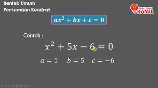 Matematika Kelas 9  Persamaan Kuadrat part 1 Bentuk Umum [upl. by Ettenhoj]