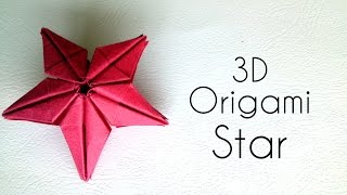 Origami 3D Star  Origami Tutorial [upl. by Nivrag800]