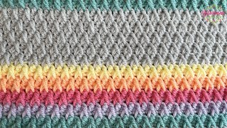 EASY Crochet Blanket  Alpine Stitch Simple repeat and AMAZING texture [upl. by Adah]