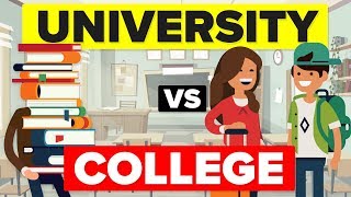 University VS College  Whats The Difference Education Comparison [upl. by Anrim]