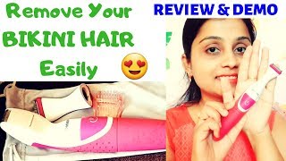 How to Remove Bikini Hairs  Philips BRT38215 Bikini Trimmer  Review amp Demo  MyLifeMyExperience [upl. by Enomrej]