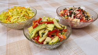 ТРИ ВКУСНЫХ САЛАТА ЗА 5 МИНУТ К НОВОГОДНЕМУ СТОЛУ БЫСТРО ПРОСТО ПРОСТЫЕ ПРОДУКТЫobovsemsmarusya [upl. by Urana333]