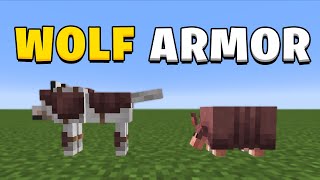 How to craft wolf armor in Minecraft 121 [upl. by Rollin]