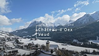 ChâteaudOex 4K Drone [upl. by Ardien]