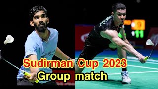 Sudirman Cup 2023 group match highlights  Lee Zii Jia vs Srikanth Kidambi  暴力杀球李梓嘉回来了 [upl. by Gladine]