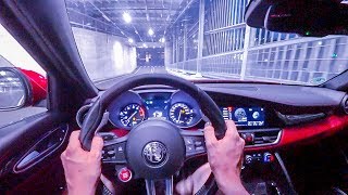 2019 Alfa Romeo Giulia Quadrifoglio 510PS NIGHT POV DRIVE Onboard 60FPS [upl. by Jerrilyn]