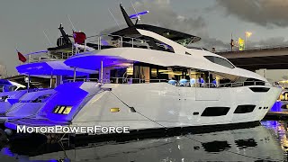 Sunseeker 95 2023 Yacht Tour [upl. by Zehe]