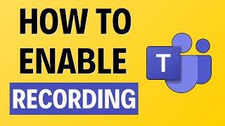 How To Enable Recording Microsoft Teams Tutorial  2024 [upl. by Leora]