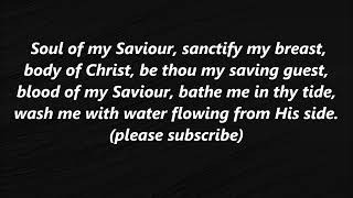 SOUL OF MY SAVIOR sanctify my breast hymn Lyrics Words text sing along song saviour [upl. by Aigneis372]