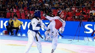 Philippines vs Thailand  Taekwondo W 57kg Semifinal  2019 SEA Games [upl. by Einnal]