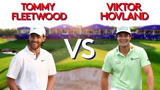 Every Shot Of Tommy Fleetwood vs Viktor Hovland [upl. by Aneles]