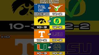 2024 College Football Playoff Predictions [upl. by Llewol]