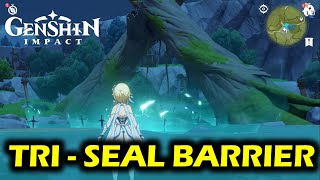 How To Unlock The Tri Seal Break The Sword Cemetry Seal Dadaupa Gorge Secret Quest Genshin Impact [upl. by Rianon]