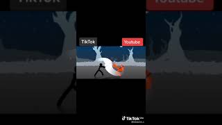 Stickman fight tiktok vs youtube [upl. by Anella]