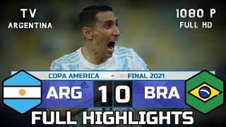 Argentina  Brasil 10 Resumen Completo amp Goles FULL HD TVP Argentina [upl. by Mas487]