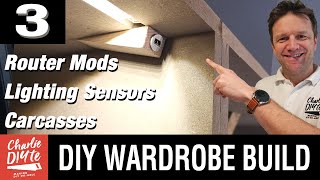 DIY Fitted Wardrobe  LED LIGHTING  Video 3 [upl. by Cherye]