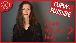 How to style a curvy body shape Plus Size body  Justine Leconte [upl. by Renrew]