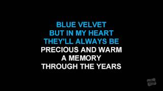 Blue Velvet in the style of Bobby Vinton karaoke version with lyrics [upl. by Ahtibbat277]