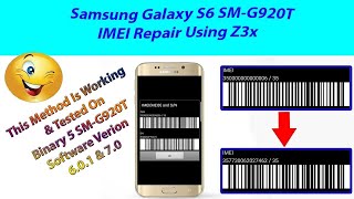 How to repair G920T imei 350000000000006 step by step [upl. by Algar]