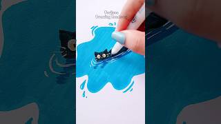 Cute art idea to fill your sketchbook art painting shorts [upl. by Vassar]