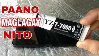 Paano mag Lagay ng T7000  B7000 adhesive sa LCD ng Mobile phoneeasy tipsDharwin B [upl. by Minna]