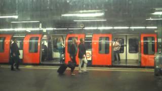 London Underground Central Line train at Stratford [upl. by Gnouhp]