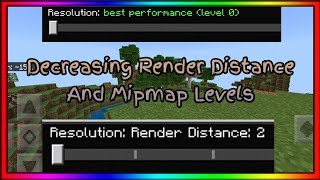 Minecraft PE  Mipmap Levels amp Chunk Render Distance FPS Boost [upl. by Eehsar]