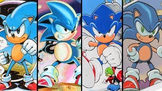 Evolution of Sonic the Hedgehog in Sonic The Comic [upl. by Vallo]