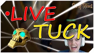 Rarest Tuck On Live Streamer at Shores of Gold For The Skull Sea of Thieves [upl. by Neliak]