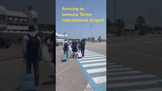 Arriving to Lamezia Terme International Airport Calabria calabria lameziaterme italy shorts [upl. by Dermot]