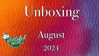 Unboxing Paletteful Packs August 2024 [upl. by Annayak708]