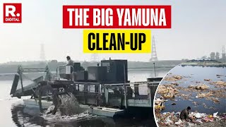 Yamuna River Cleaning Begins In Line With BJPs Poll Promise  Delhi Pollution [upl. by Alegnatal349]