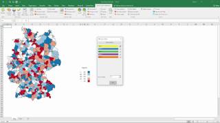 Neue Version der Excel Karte am Beispiel von Deutschland [upl. by Saville]