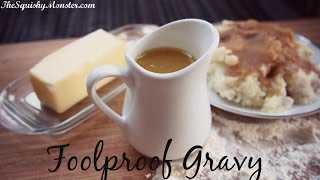 EASY BASIC Gravy Foolproof Recipe [upl. by Elockcin205]