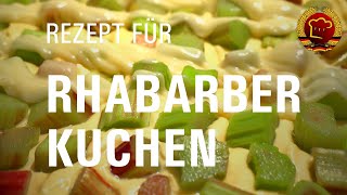 Rezept für schnellen Rhabarberkuchen den jeder backen kann mit diesem leckeren DDR Rezept [upl. by Hidie]