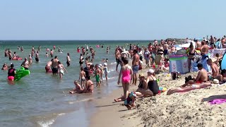 Władysławowo plaża 20062021 gorący dzień [upl. by Gaskin]