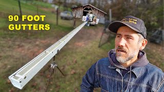 Flooded Barn Gets Gutters for the Rain that is Coming [upl. by Enilreug]