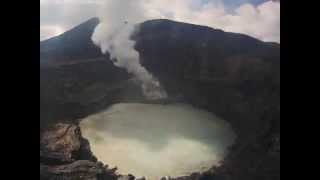 Erupción freática en el Volcán Poás  Costa Rica [upl. by Oguh]