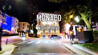 Monaco Night Drive in 4K [upl. by Iznik]