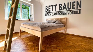 Von der Bohle zum Bett  Danish Design Massivholzbett [upl. by Nahc]