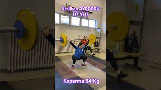 Neslihan AYDOĞDU Koparma 54 Kg17 Yaş [upl. by Calan]