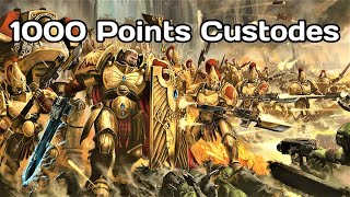 Simple 1k Custodes List [upl. by Lamahj]