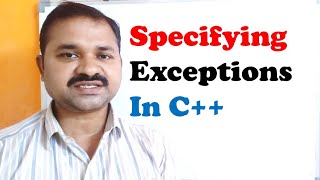 Specifying Exceptions in C [upl. by Hcaz633]