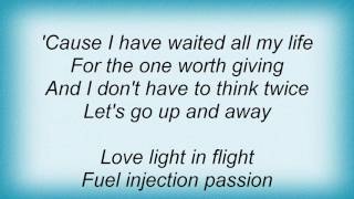 Stevie Wonder  Love Light In Flight Lyrics [upl. by Winshell38]