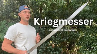 Landsknecht Emporium Rotmilan Kriegmesser  Kult of Athena Review and Cut Test [upl. by Madelin]