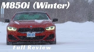 2019 BMW M850i Review In The Snow [upl. by Brien]